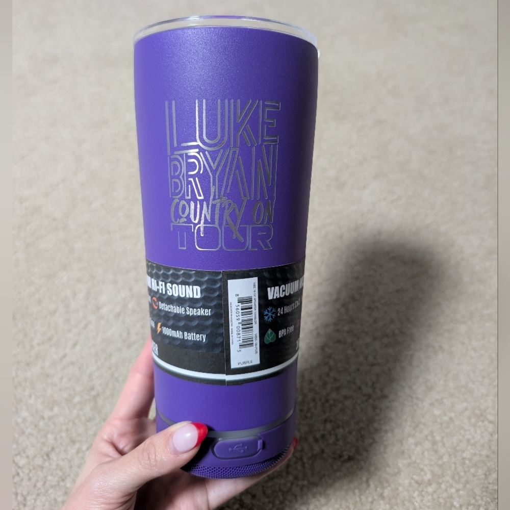 Luke Bryan Country 18oz Tumbler - With Bluetooth Speaker